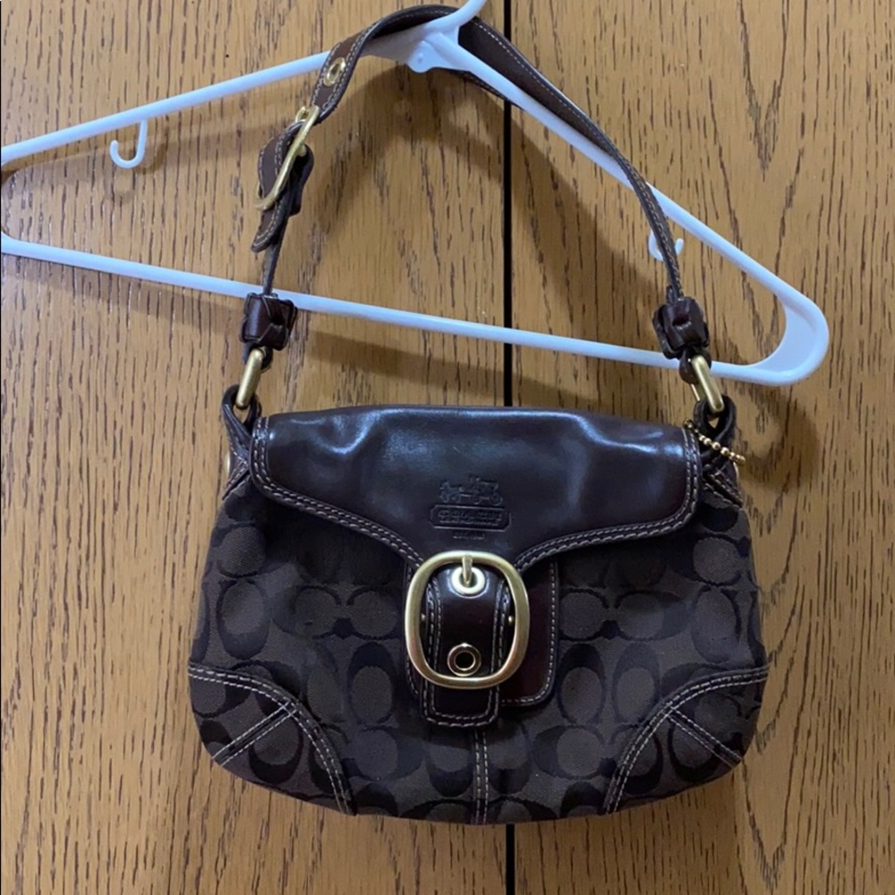 Small brown Coach purse
